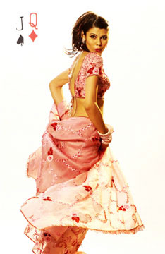 model in wedding wear