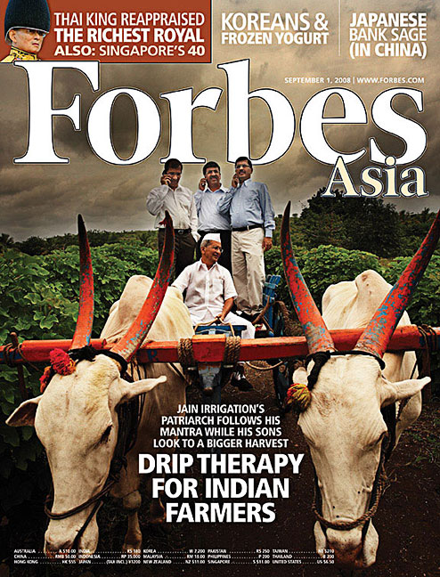  Published in Forbes Asia, Jain Irrigation