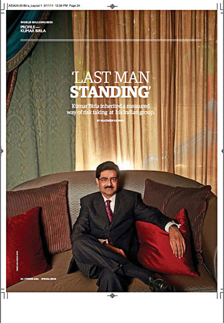  Published in Forbes Asia, KUMAR MANGALAM BIRLA